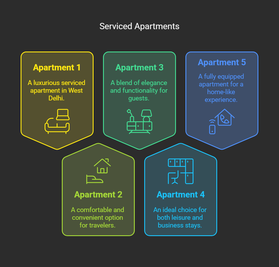  Fully Furnished Serviced Apartments in West Delhi